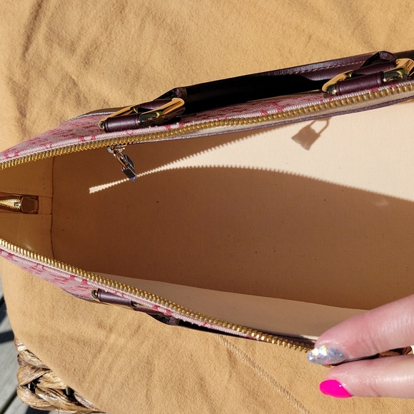 100% AUTHENTIC VINTAGE LOUIS VUITTON ALMA LONG MONOGRAM SATCHEL - Picture 5 of 7